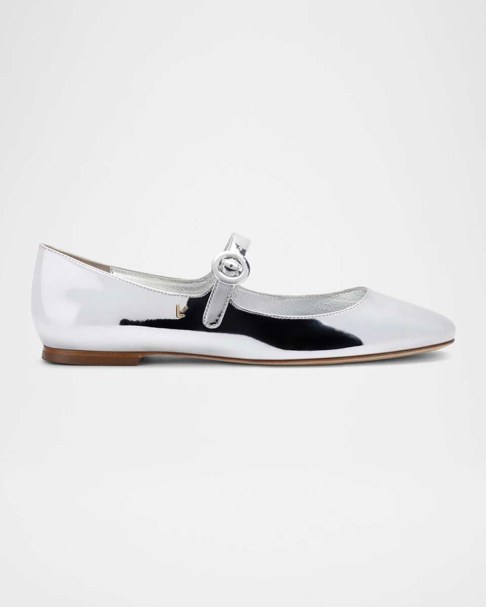 Blair Metallic Mary Jane Ballerina Flats